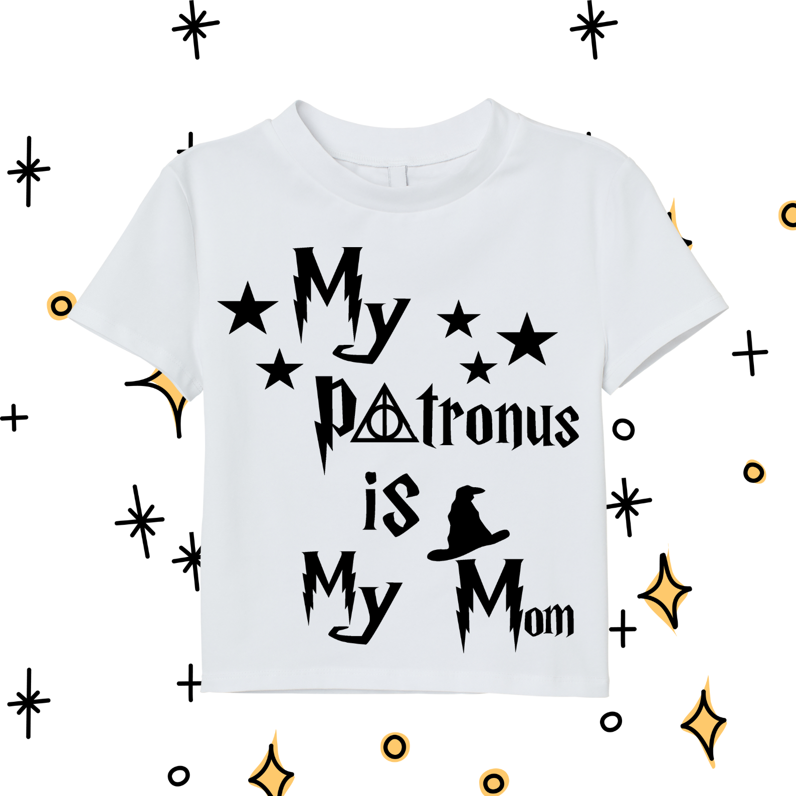 Kids Tee with 'My Patronus is my mom' - available in different sizes